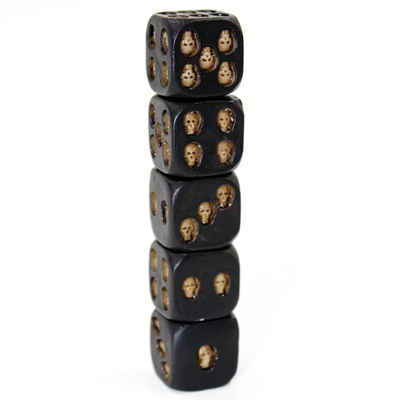Black Skull Dice Game - Creative Party Novelty Toy