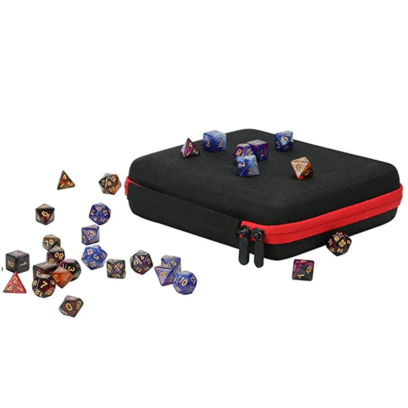 Portable EVA Dice Bag with Dividers for RPG Games
