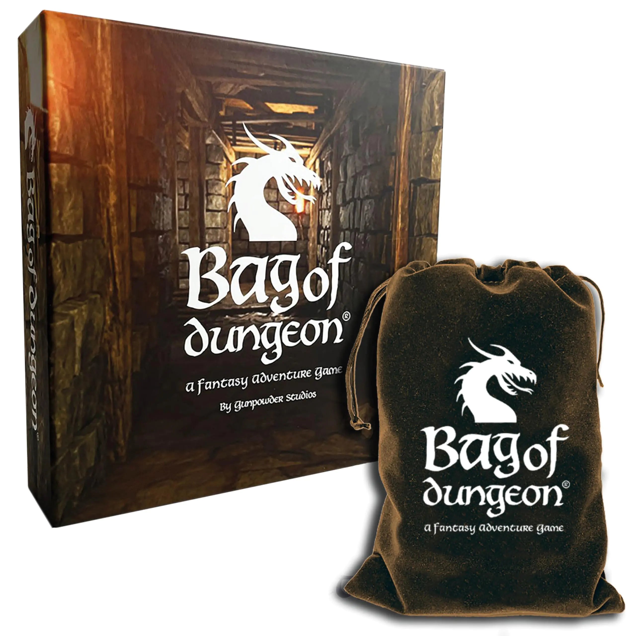 Bag of Dungeon - A Popular Fantasy Crawler Adventure Board Game | Enter The Dragons Lair | 1-4 Players | Age 7+ | Simple-to-Play | Best Travel & Family Games | Tabletop RPG | Classic Gaming